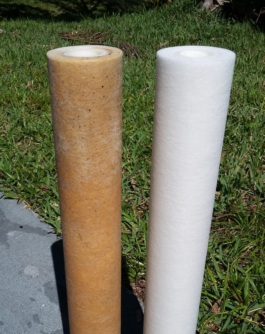 Filter comparison after 30 days use Filter comparison after 30 days use